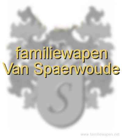 familiewapen Van Spaerwoude