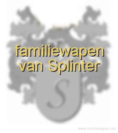 familiewapen van Splinter