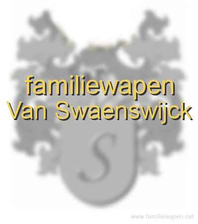 familiewapen Van Swaenswijck