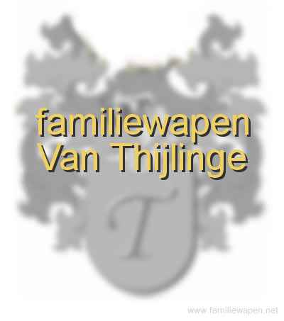 familiewapen Van Thijlinge