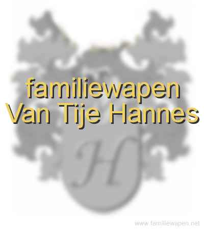 familiewapen Van Tije Hannes