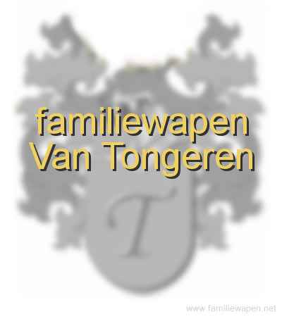 familiewapen Van Tongeren