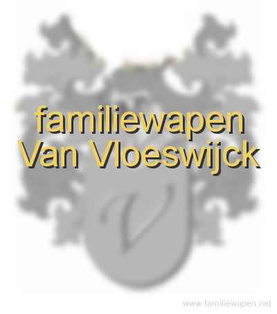 familiewapen Van Vloeswijck