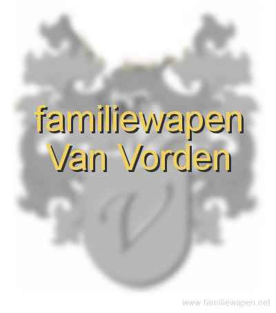 familiewapen Van Vorden