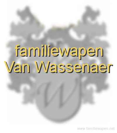 familiewapen Van Wassenaer