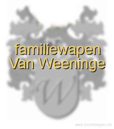 familiewapen Van Weeninge