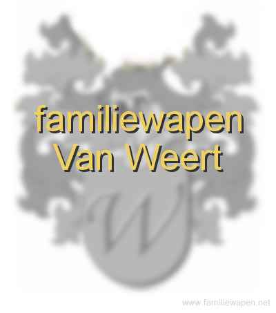 familiewapen Van Weert