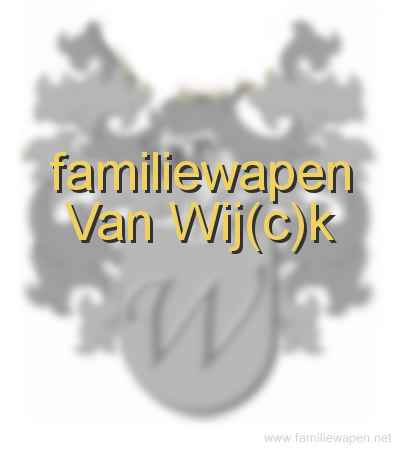 familiewapen Van Wij(c)k