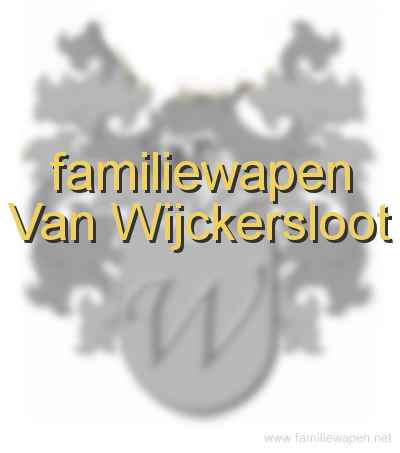 familiewapen Van Wijckersloot