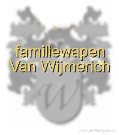 familiewapen Van Wijmerich