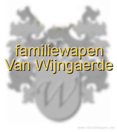 familiewapen Van Wijngaerde