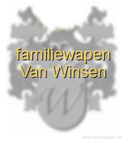 familiewapen Van Winsen