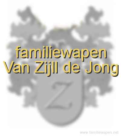 familiewapen Van Zijll de Jong