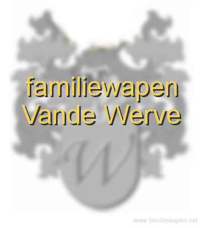 familiewapen Vande Werve