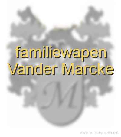 familiewapen Vander Marcke