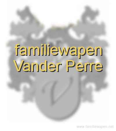 familiewapen Vander Perre