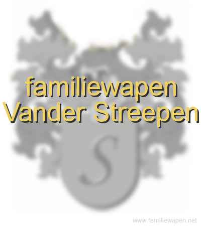 familiewapen Vander Streepen