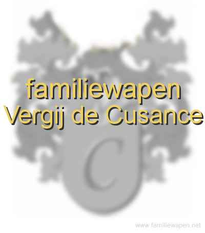 familiewapen Vergij de Cusance