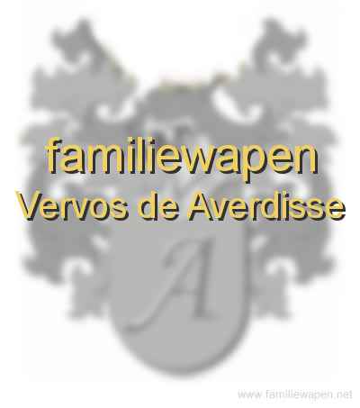 familiewapen Vervos de Averdisse