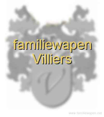 familiewapen Villiers