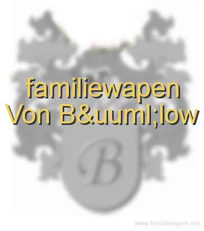 familiewapen Von Bülow