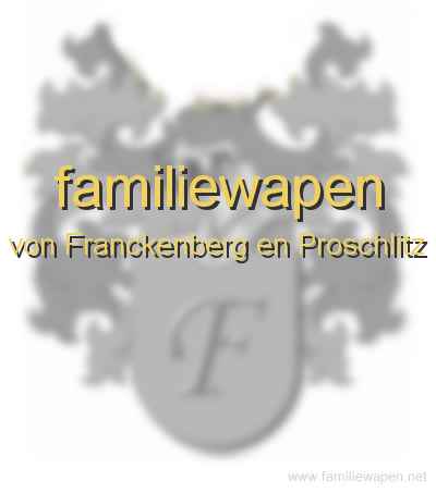 familiewapen von Franckenberg en Proschlitz