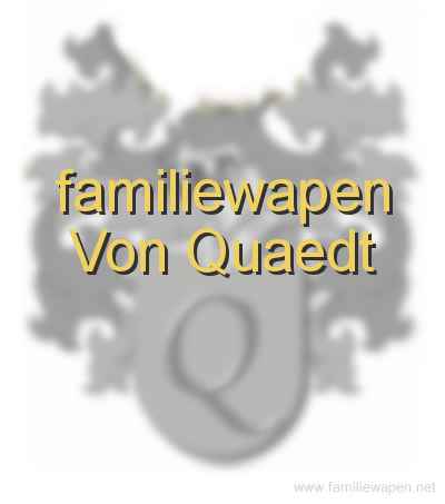 familiewapen Von Quaedt