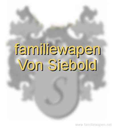 familiewapen Von Siebold