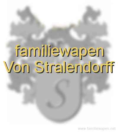 familiewapen Von Stralendorff