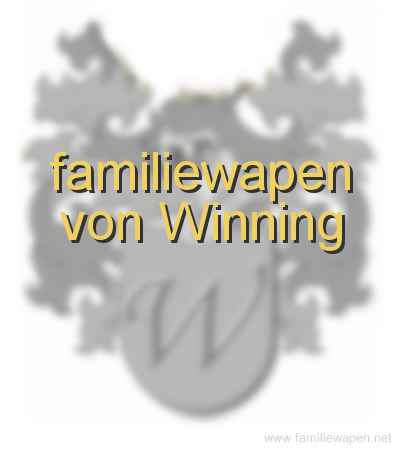 familiewapen von Winning