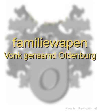 familiewapen Vonk genaamd Oldenburg