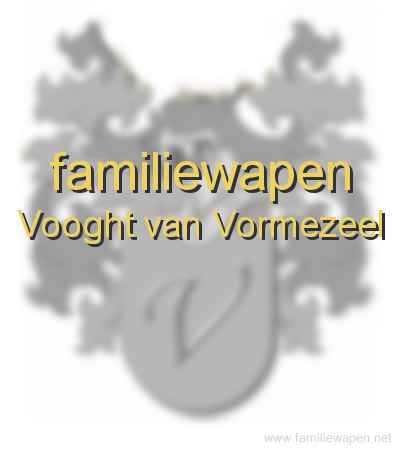 familiewapen Vooght van Vormezeel