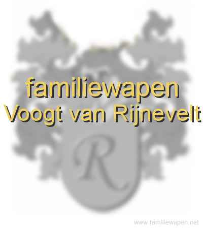 familiewapen Voogt van Rijnevelt