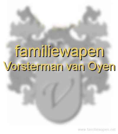 familiewapen Vorsterman van Oyen