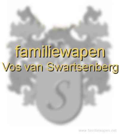 familiewapen Vos van Swartsenberg