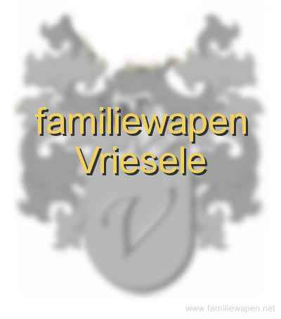 familiewapen Vriesele