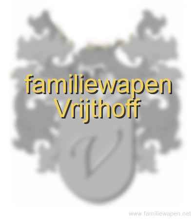 familiewapen Vrijthoff