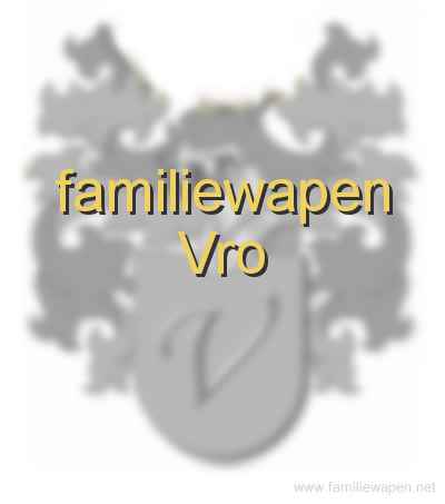 familiewapen Vro