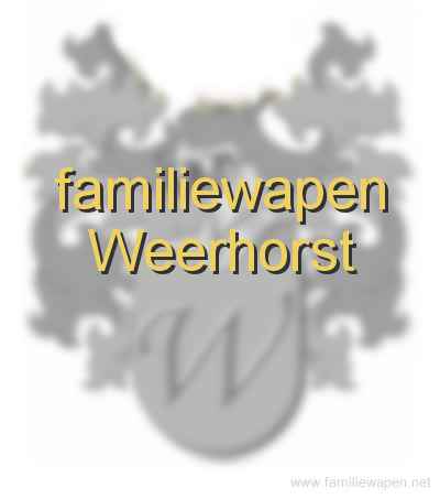 familiewapen Weerhorst