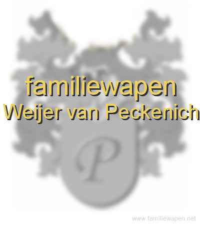 familiewapen Weijer van Peckenich