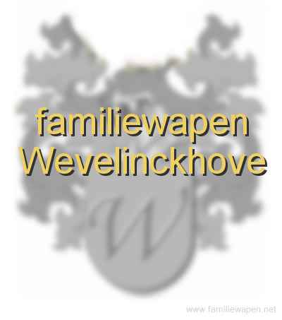 familiewapen Wevelinckhove