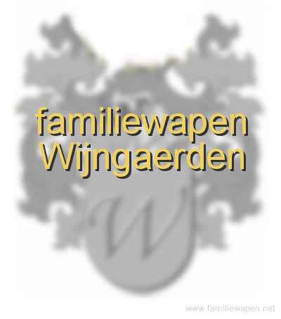 familiewapen Wijngaerden