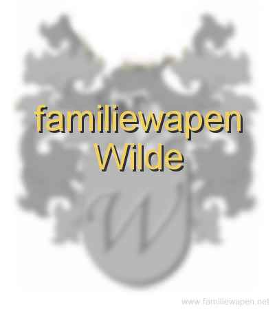 familiewapen Wilde