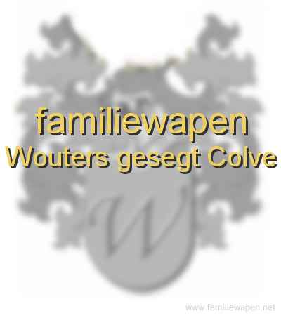 familiewapen Wouters gesegt Colve