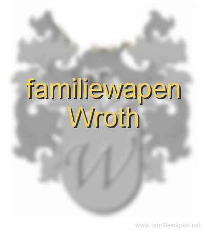 familiewapen Wroth