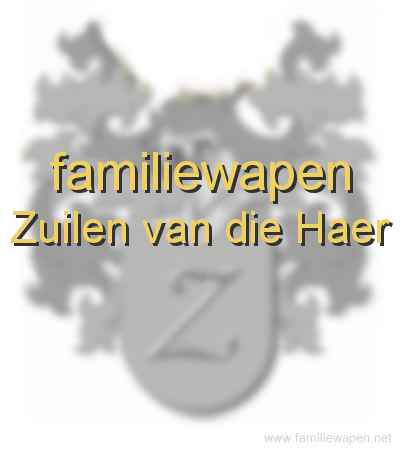 familiewapen Zuilen van die Haer