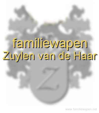 familiewapen Zuylen van de Haar